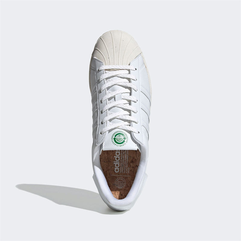 adidas Originals Superstar Clean Classics Shoes White FW2292 ViaductClothing
