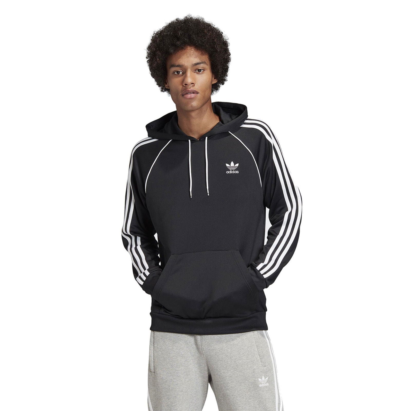 adidas Originals Superstar Hoodie Black White ViaductClothing