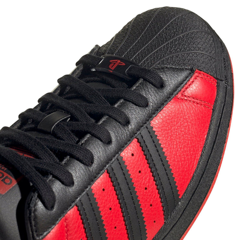 adidas Originals Superstar Spider Man Miles Morales Trainers Red GV7128 ViaductClothing