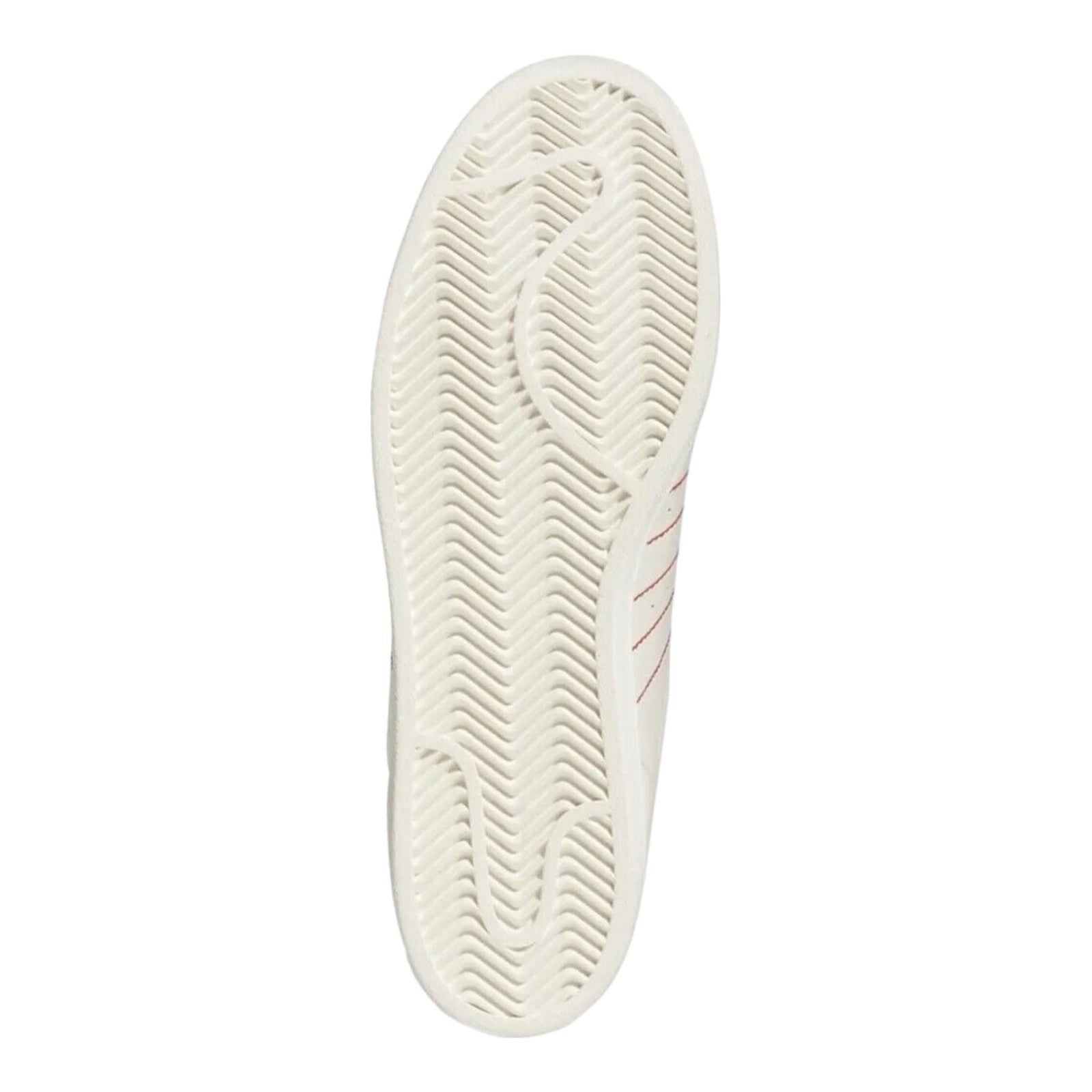 adidas Originals Superstar Trainers - White Vivid Red - ViaductClothing -  -  