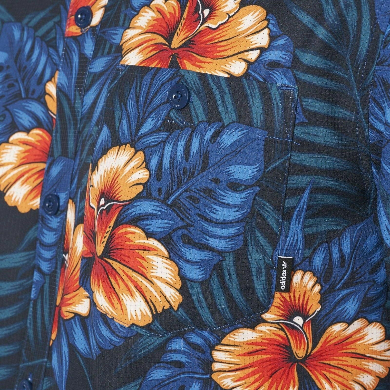 adidas Originals Sweat Leaf Hawaiian Shirt - Multi - ViaductClothing -  -  