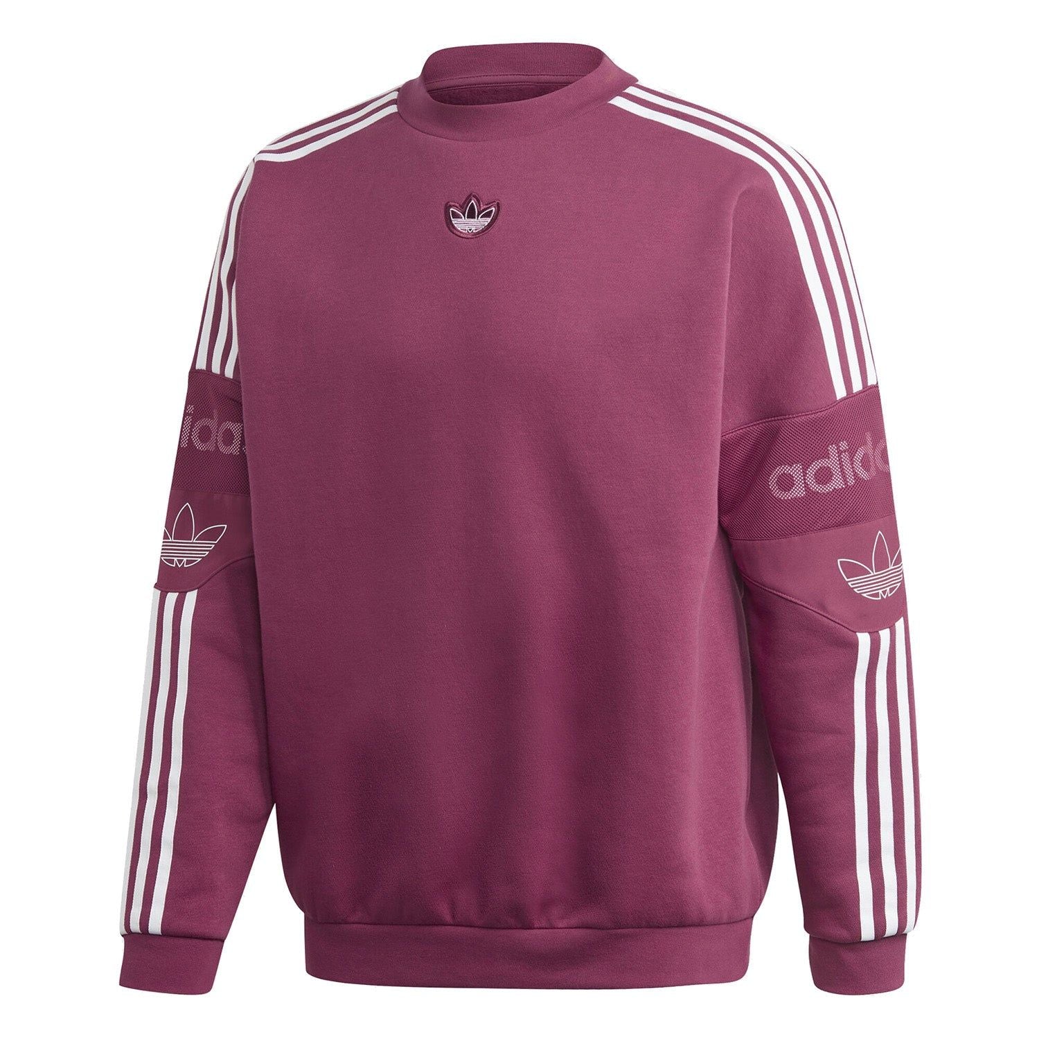 adidas Originals TS Trefoil Sweatshirt - Mystery Ruby - ViaductClothing -  -  