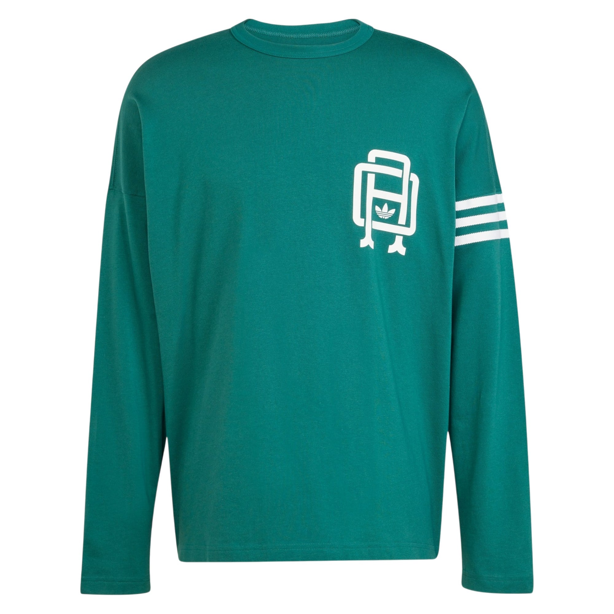 adidas Originals Men's Varsity Long-Sleeve T-Shirt - Green