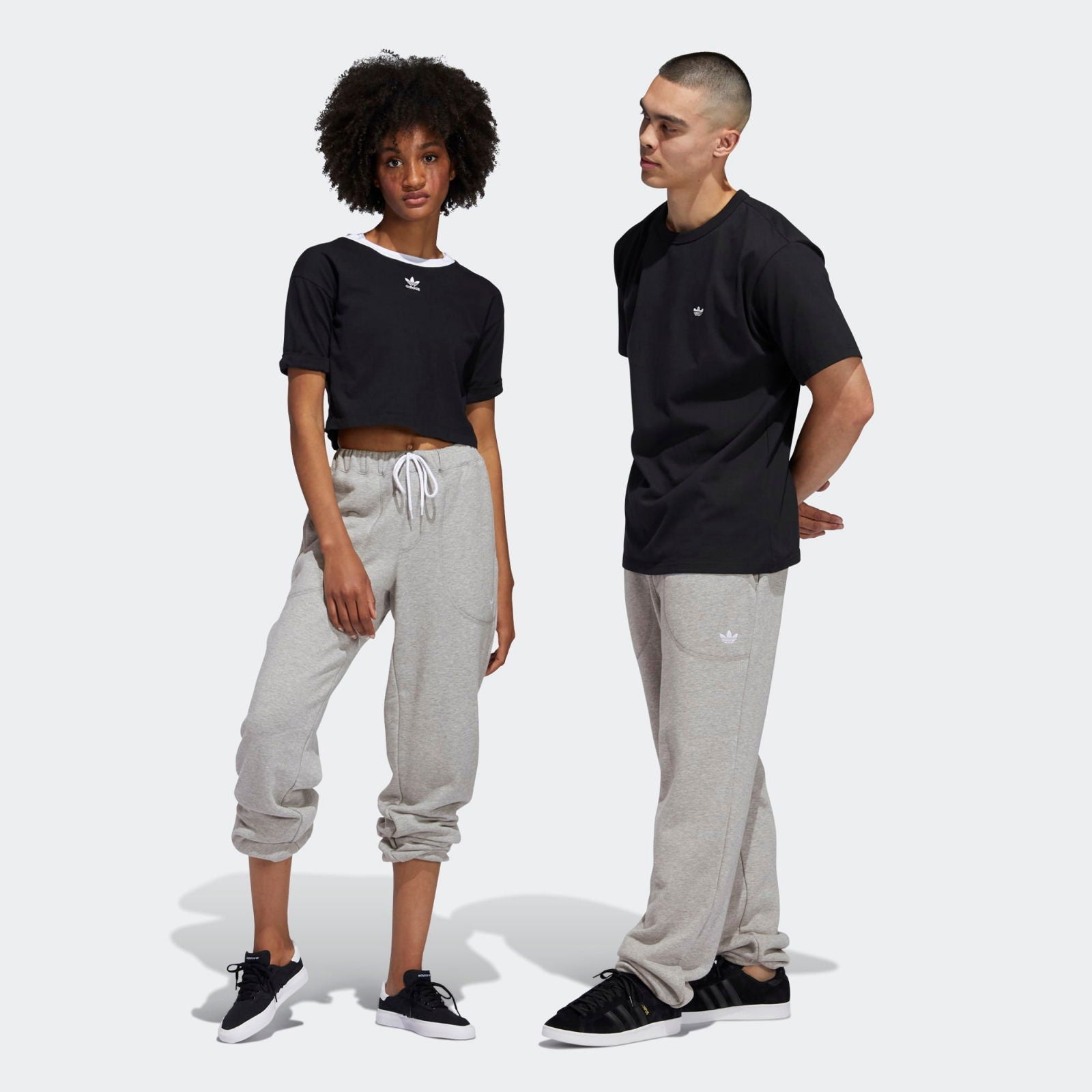 adidas Originals Terry Pants Joggers - Grey - ViaductClothing -  -  