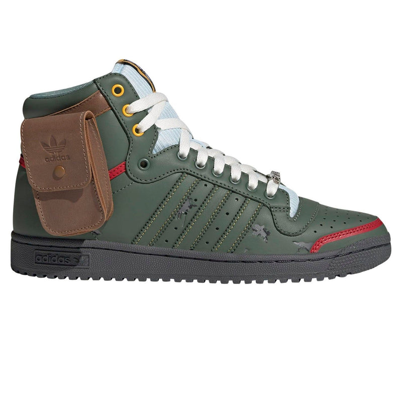 adidas Originals Top Ten Hi Star Wars Boba Fett Shoes - Green - ViaductClothing -  -  