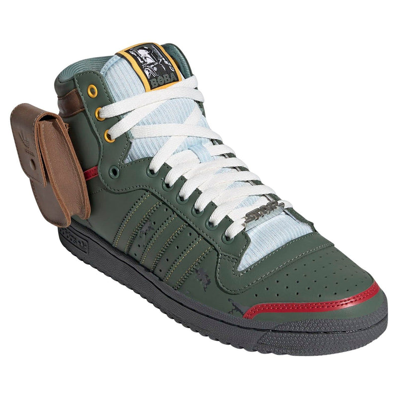 adidas Originals Top Ten Hi Star Wars Boba Fett Shoes - Green - ViaductClothing -  -  