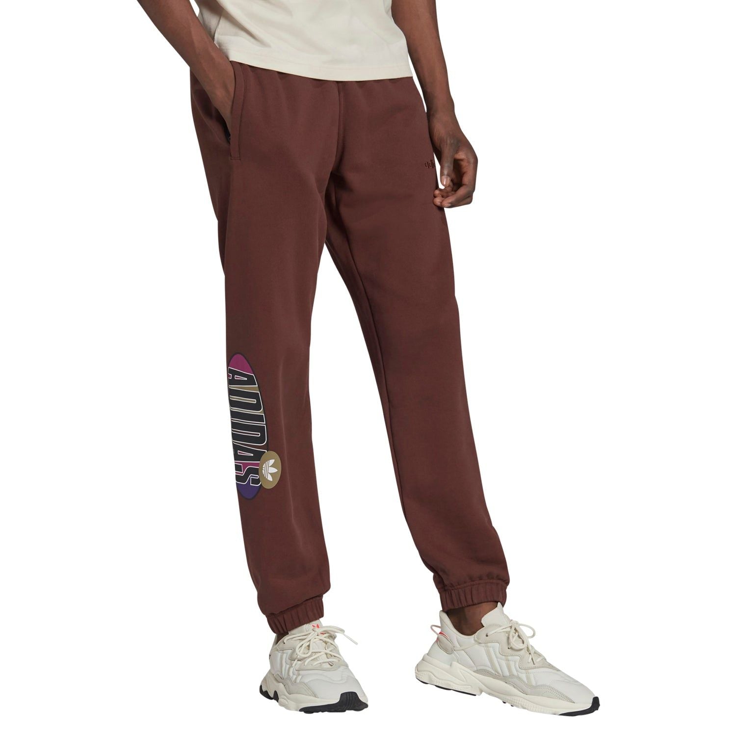 adidas Originals Trefoil A33 Joggers - Brown Auburn - ViaductClothing -  -  