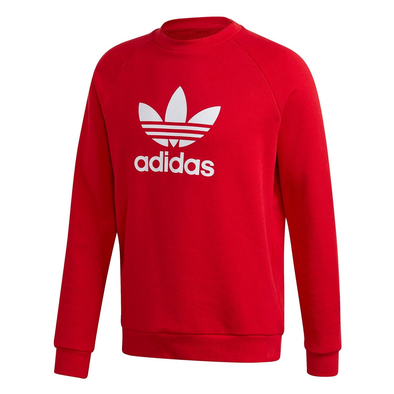 adidas Originals Trefoil Crew Sweatshirt - Red - ViaductClothing -  -  