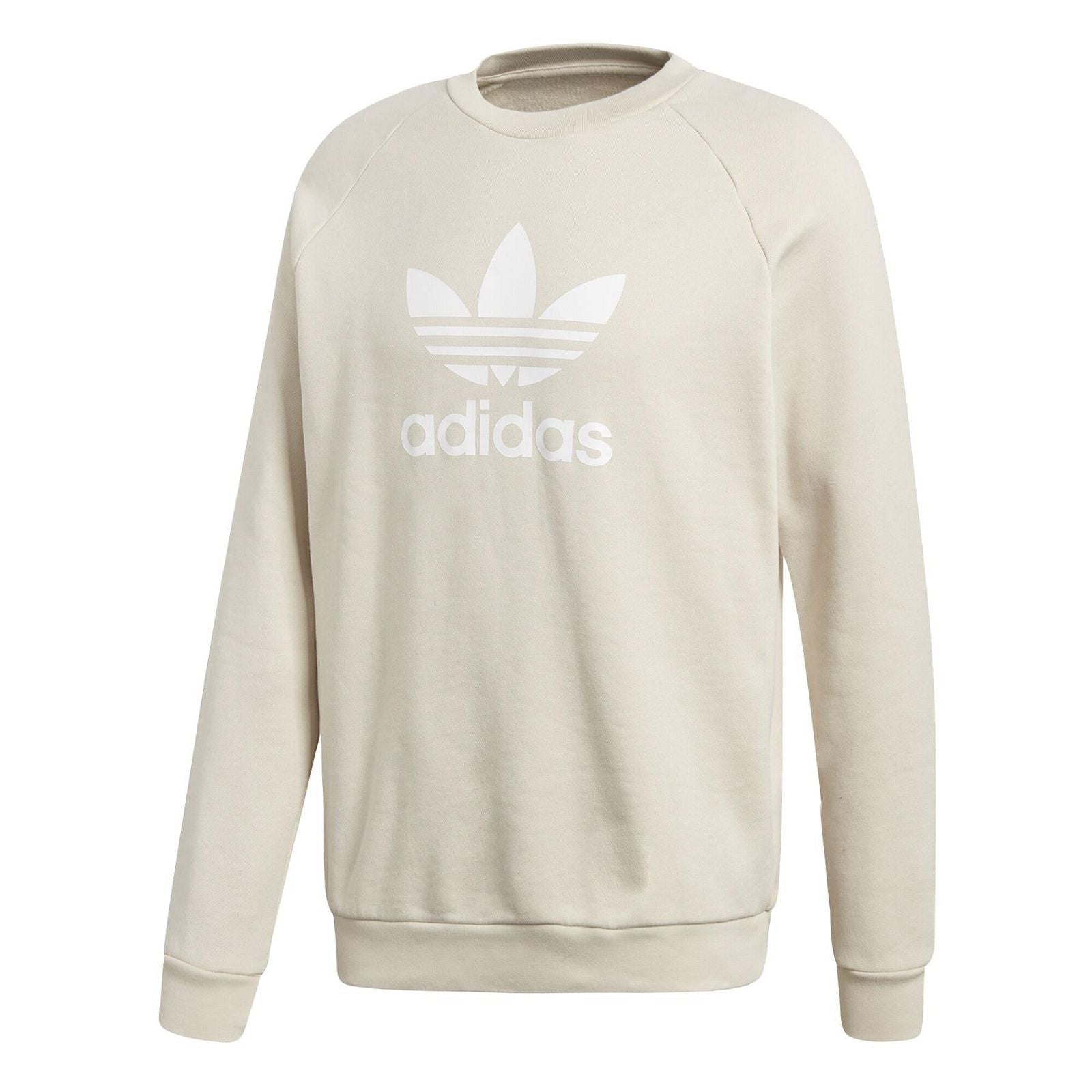 adidas Originals Trefoil Crewneck Sweatshirt - Beige - ViaductClothing -  -  