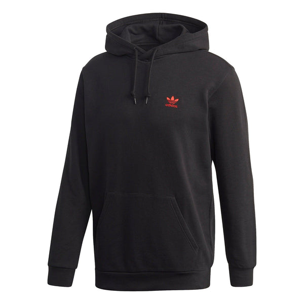Adidas Trefoil Essentials Mens Black Adidas Zip Up Hoodie ADIDAS