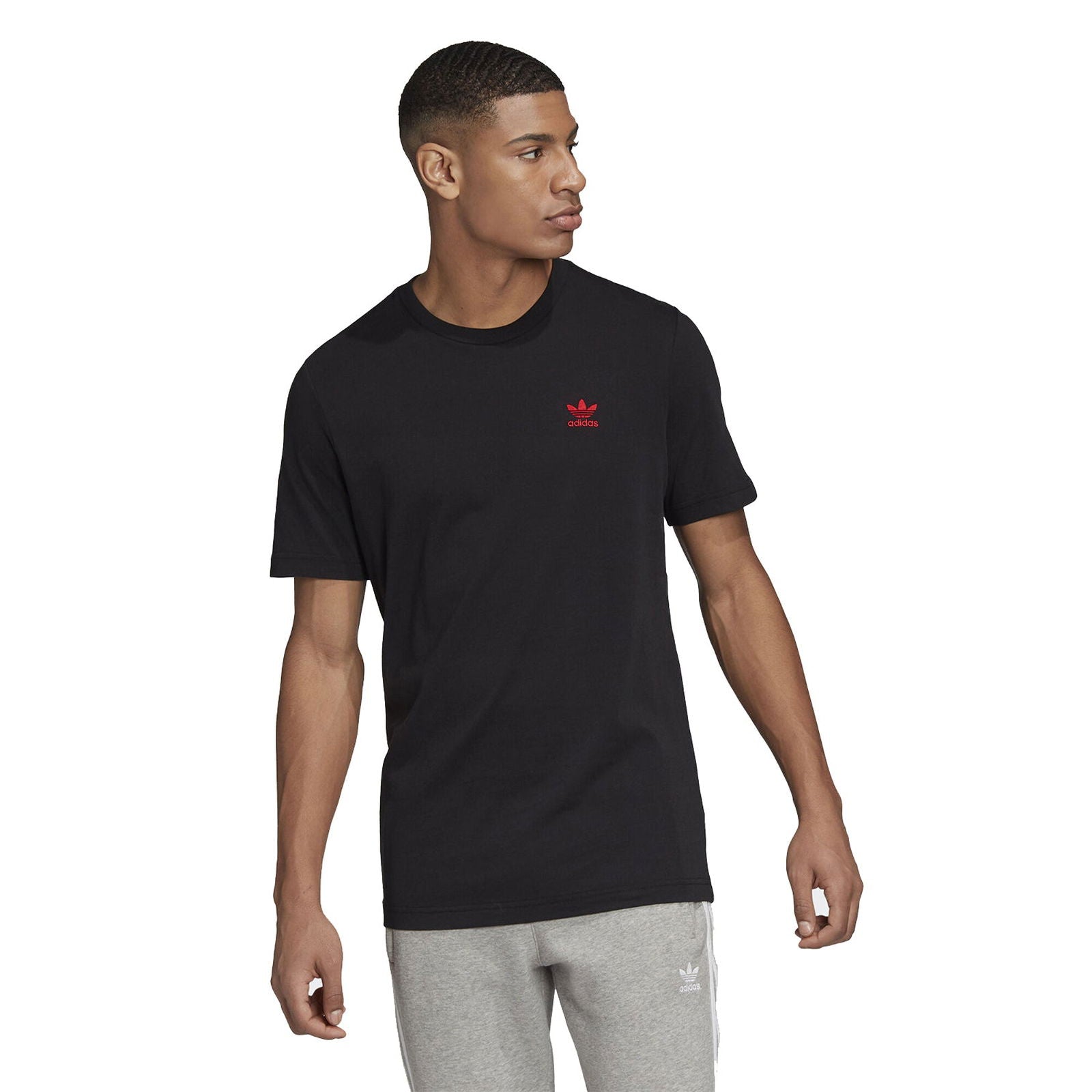 adidas Originals Trefoil Essentials Tee - Black - ViaductClothing -  -  