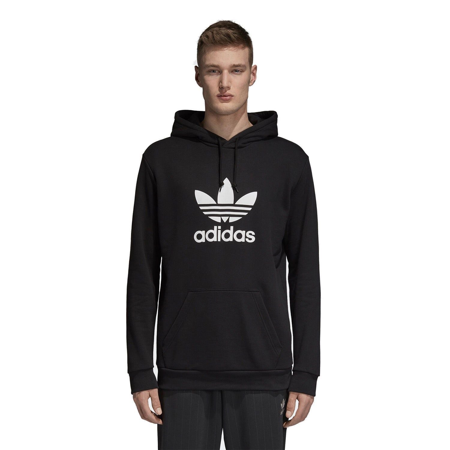 adidas Originals Trefoil Hoodie - Black - ViaductClothing -  -  