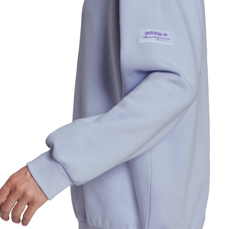 Adidas originals linear fleece crew sweatshirt best sale