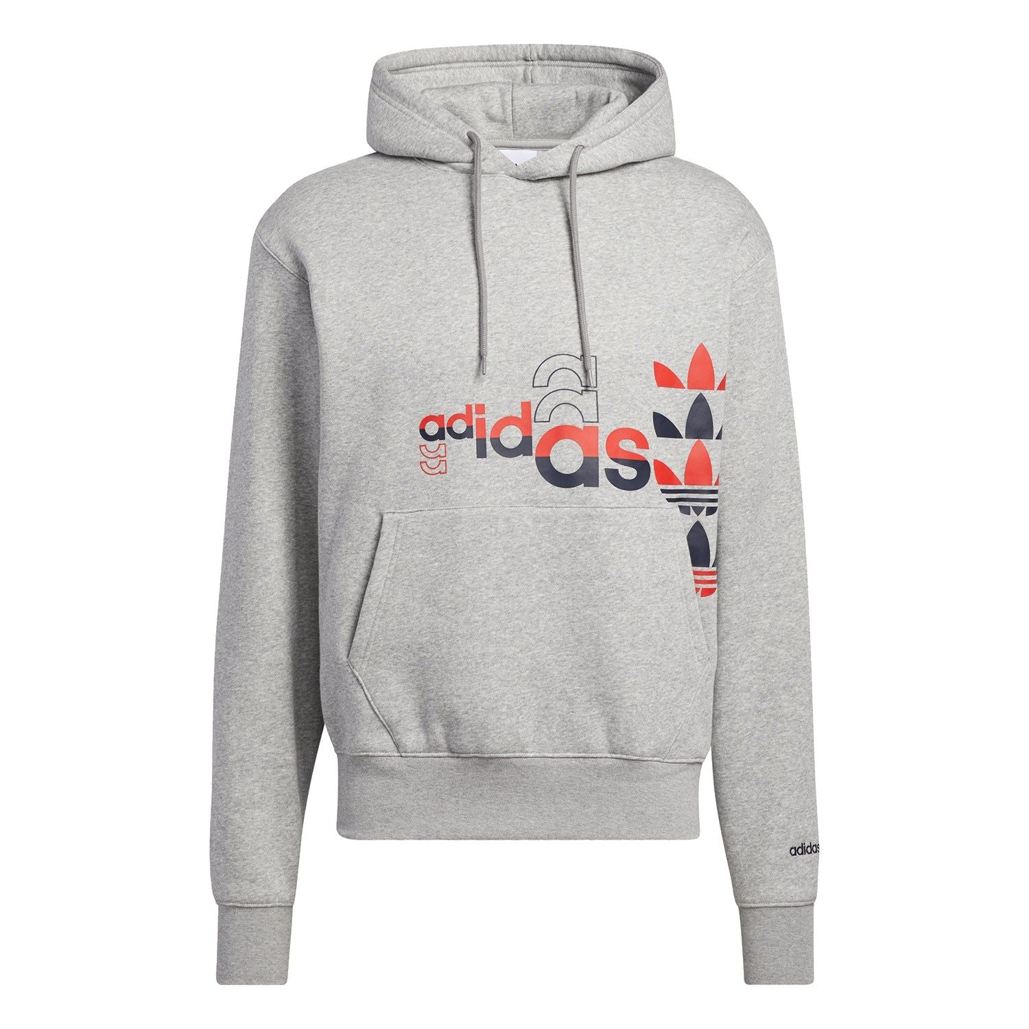 adidas Originals Trefoil Logo Play Hoodie - Grey - ViaductClothing -  -  