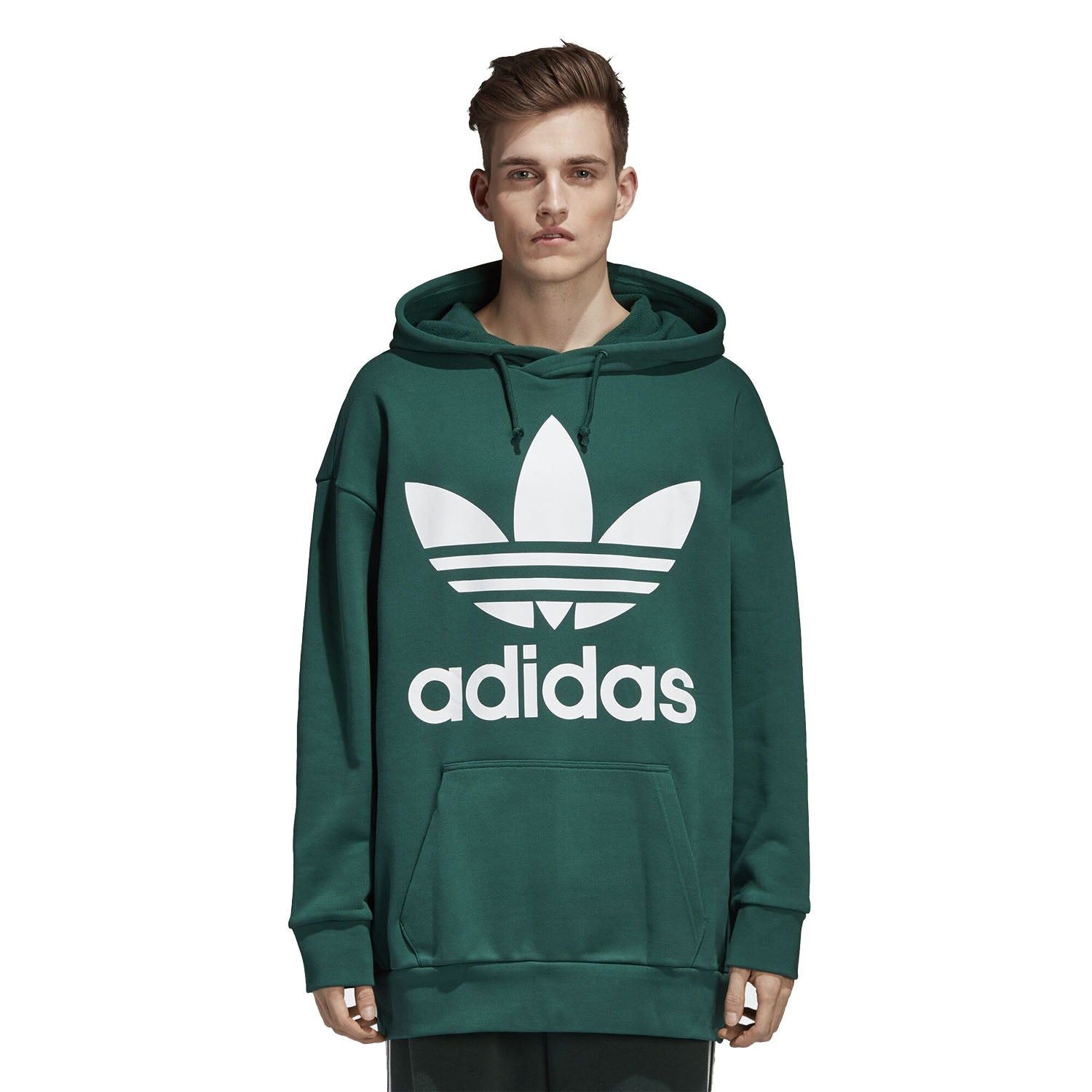 adidas Originals Trefoil Oversize Hoodie - Green - ViaductClothing -  -  