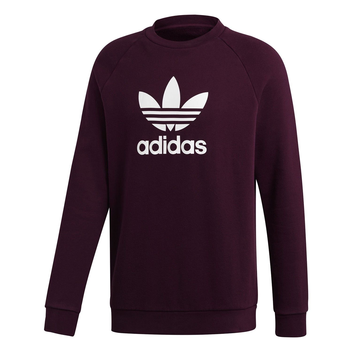 adidas Originals Trefoil Sweatshirt - Burgundy - ViaductClothing -  -  