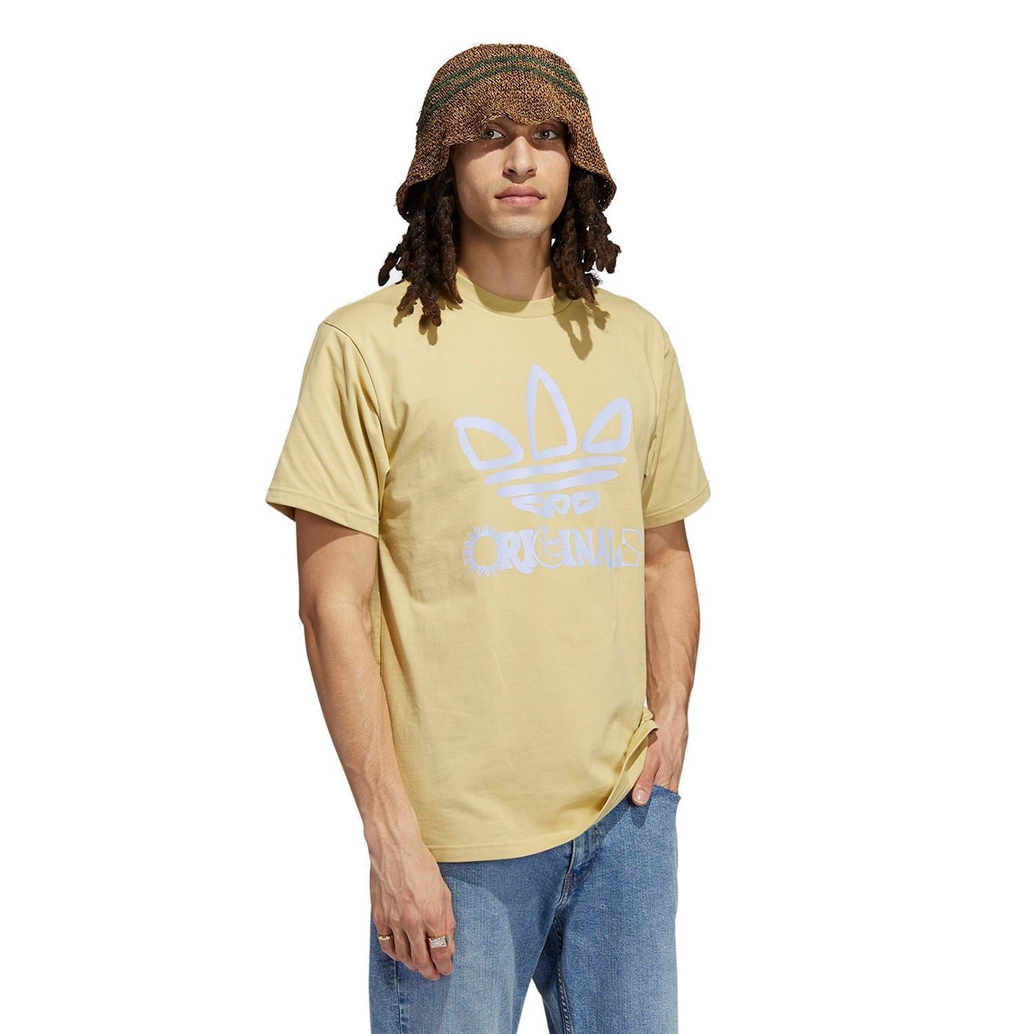adidas Originals Trefoil T-Shirt - Yellow - ViaductClothing -  -  