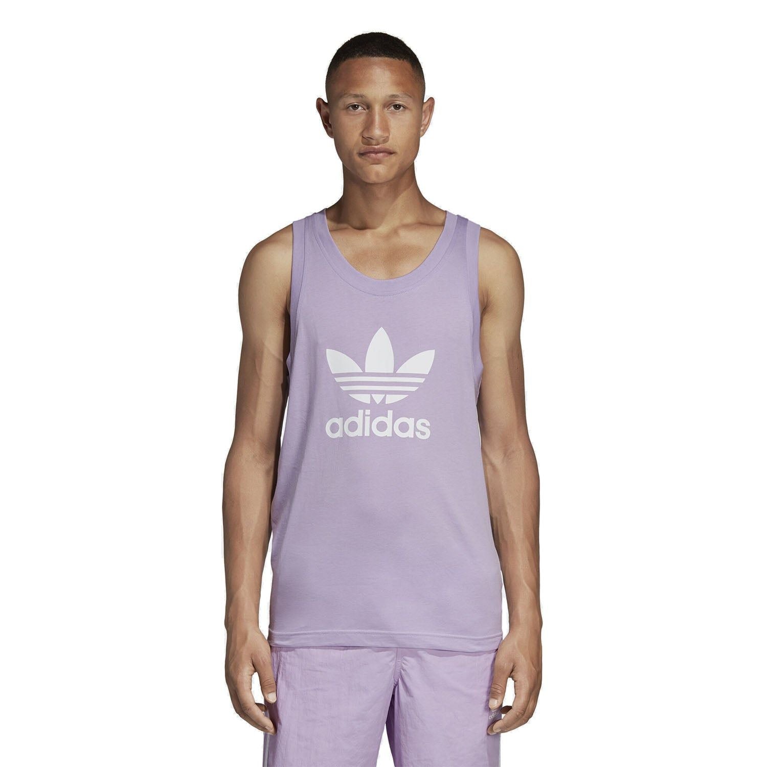 adidas Originals Trefoil Tank Top - Purple Glow - ViaductClothing -  -  