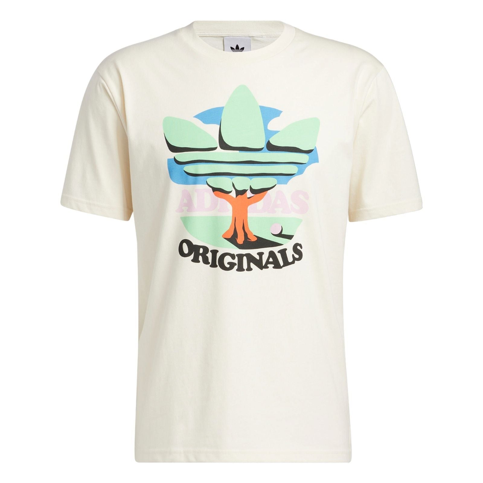 adidas Originals Trefoil Tree T-Shirt - Non Dyed White - ViaductClothing -  -  