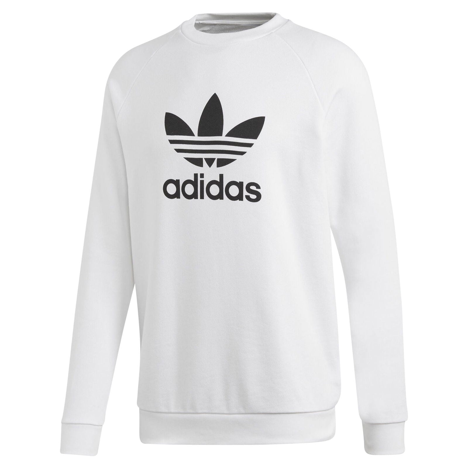 adidas Originals Trefoil Warm-Up Crew Sweatshirt - White - ViaductClothing -  -  