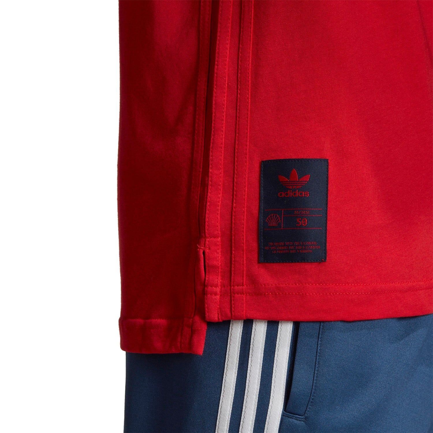 adidas Originals Trefoil Warm-Up Tee - Red - ViaductClothing -  -  
