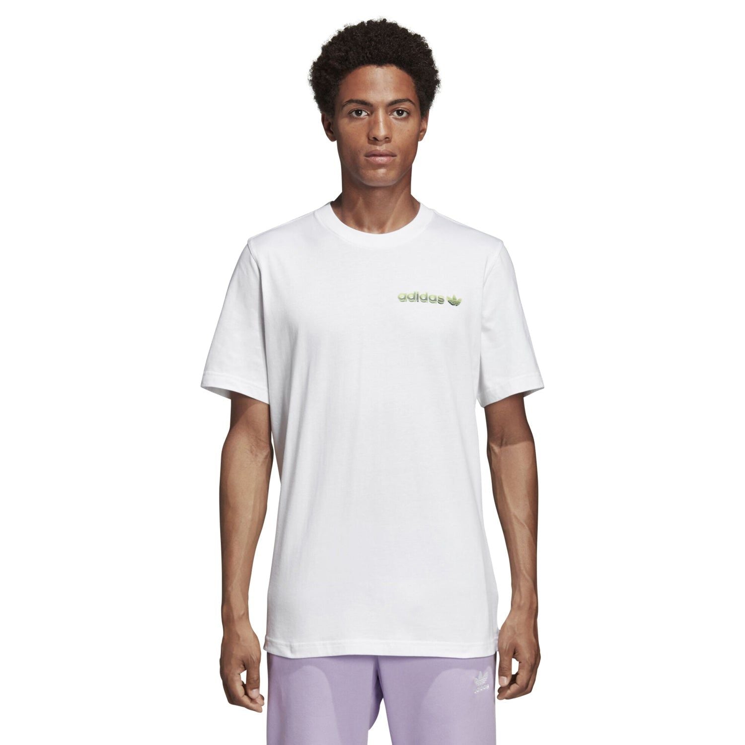 adidas Originals Tropical Graphic T Shirt - White - ViaductClothing -  -  