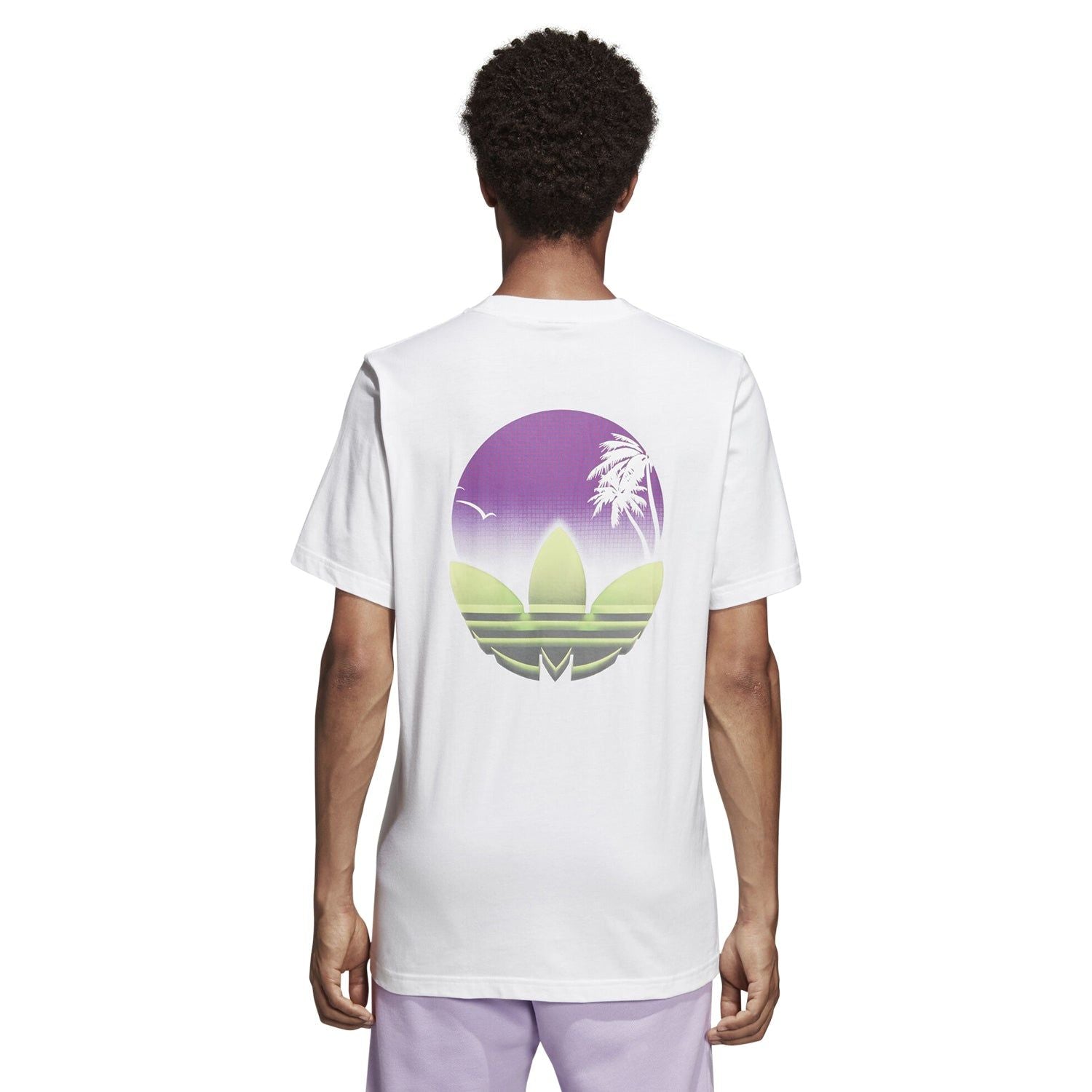 adidas Originals Tropical Graphic T Shirt - White - ViaductClothing -  -  
