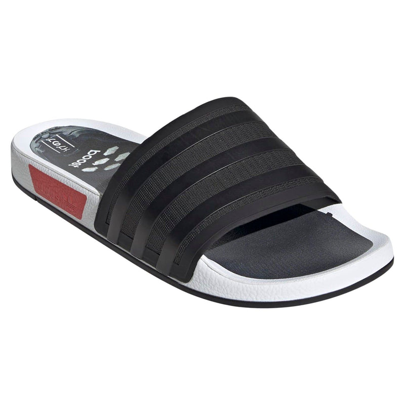 adidas Originals Unisex Adilette Premium NMD R1 Slides Black ViaductClothing