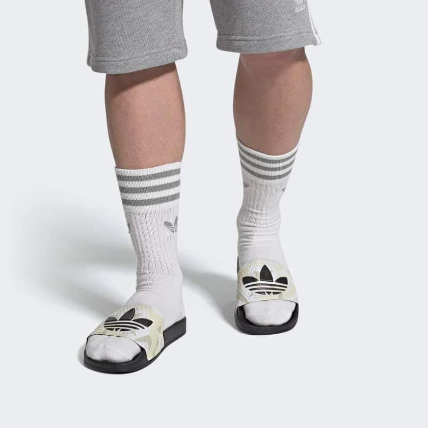 adidas Originals Unisex Adilette Slides Camo Print - Black - ViaductClothing -  -  