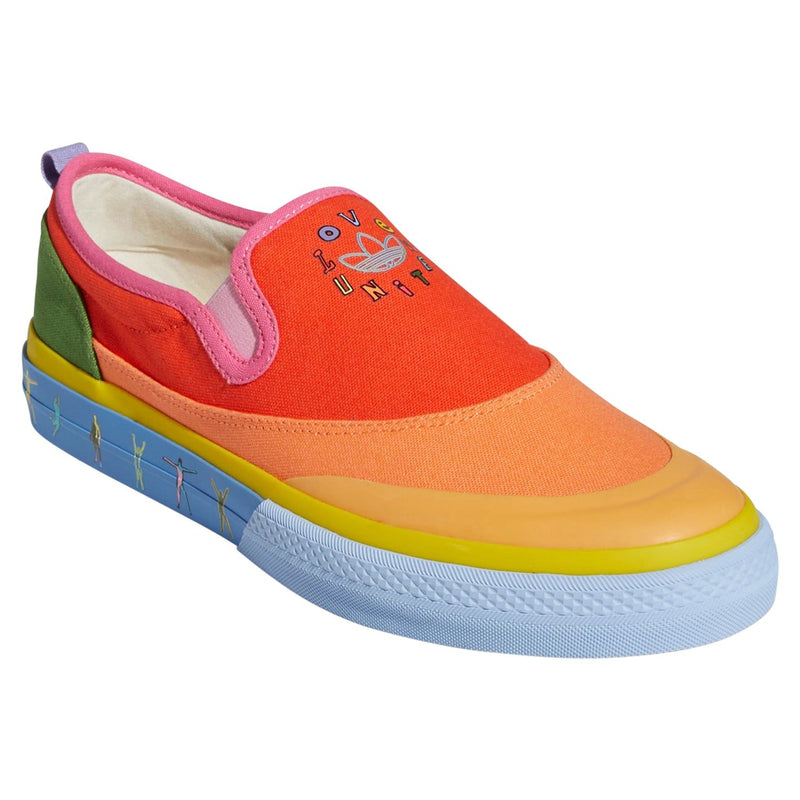 adidas Originals Unisex Nizza Slip-On Pride Shoes - Multi - ViaductClothing -  -  