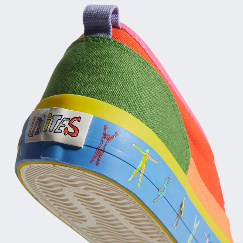 adidas Originals Unisex Nizza Slip-On Pride Shoes - Multi - ViaductClothing -  -  