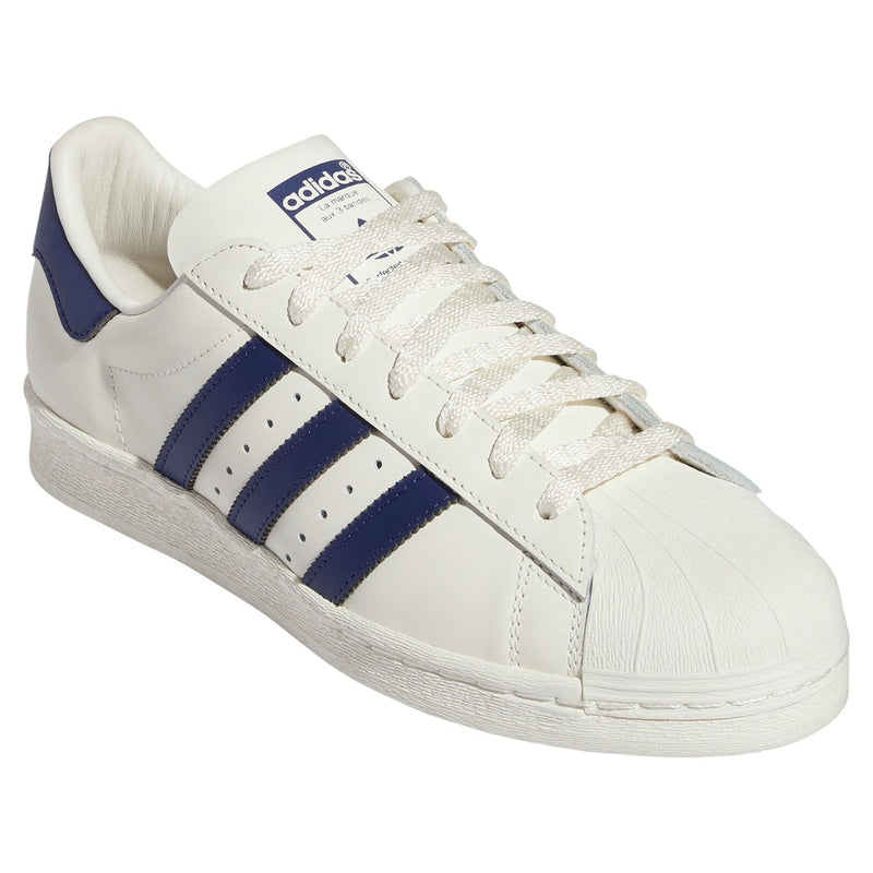 adidas Originals Unisex Superstar 82 Shoes - White Navy - ViaductClothing -  -  