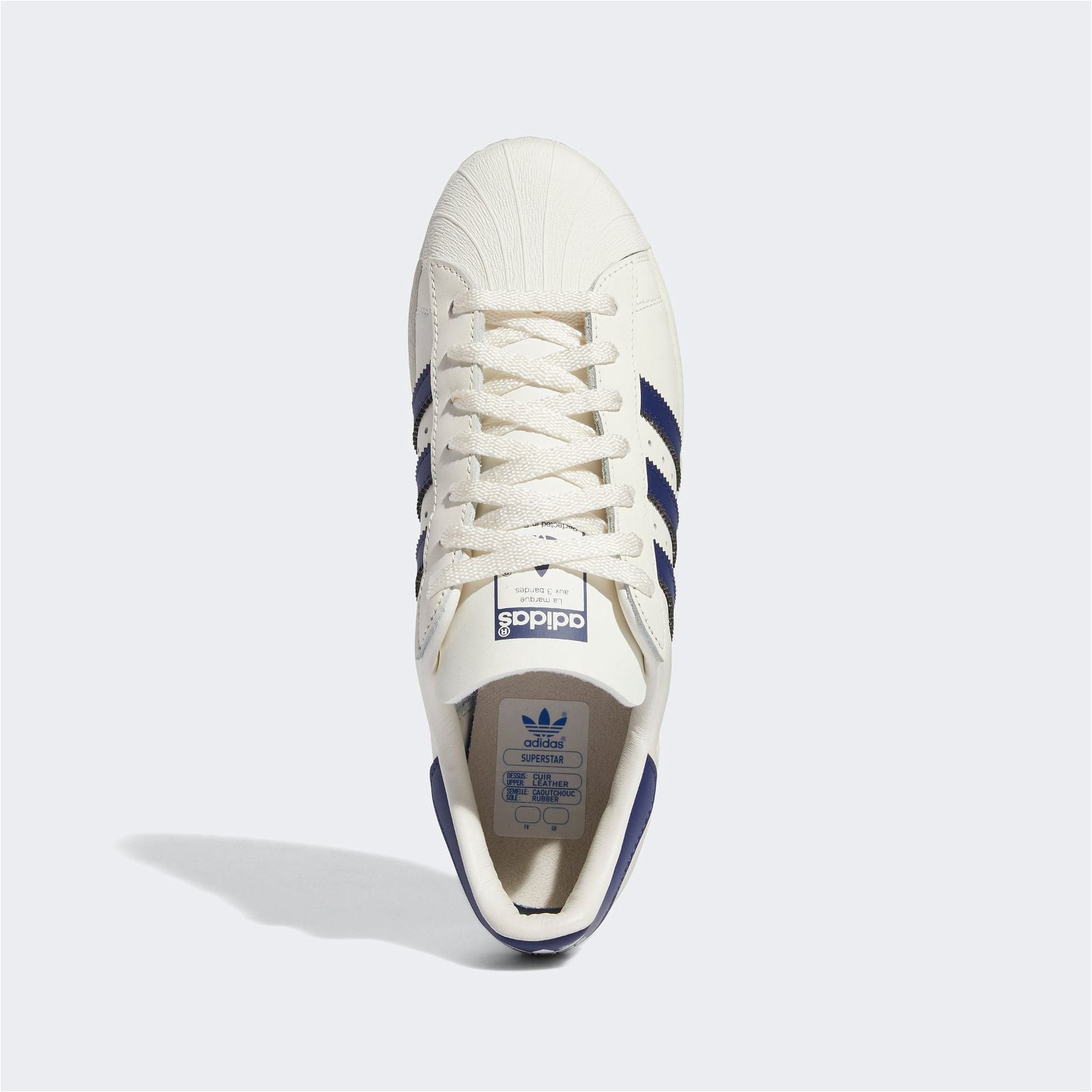 adidas Originals Unisex Superstar 82 Shoes - White Navy - ViaductClothing -  -  