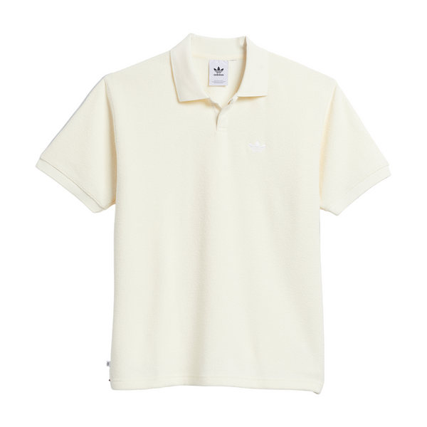 adidas Originals Unisex Tennis Polo - Cream & White - ViaductClothing -  -  