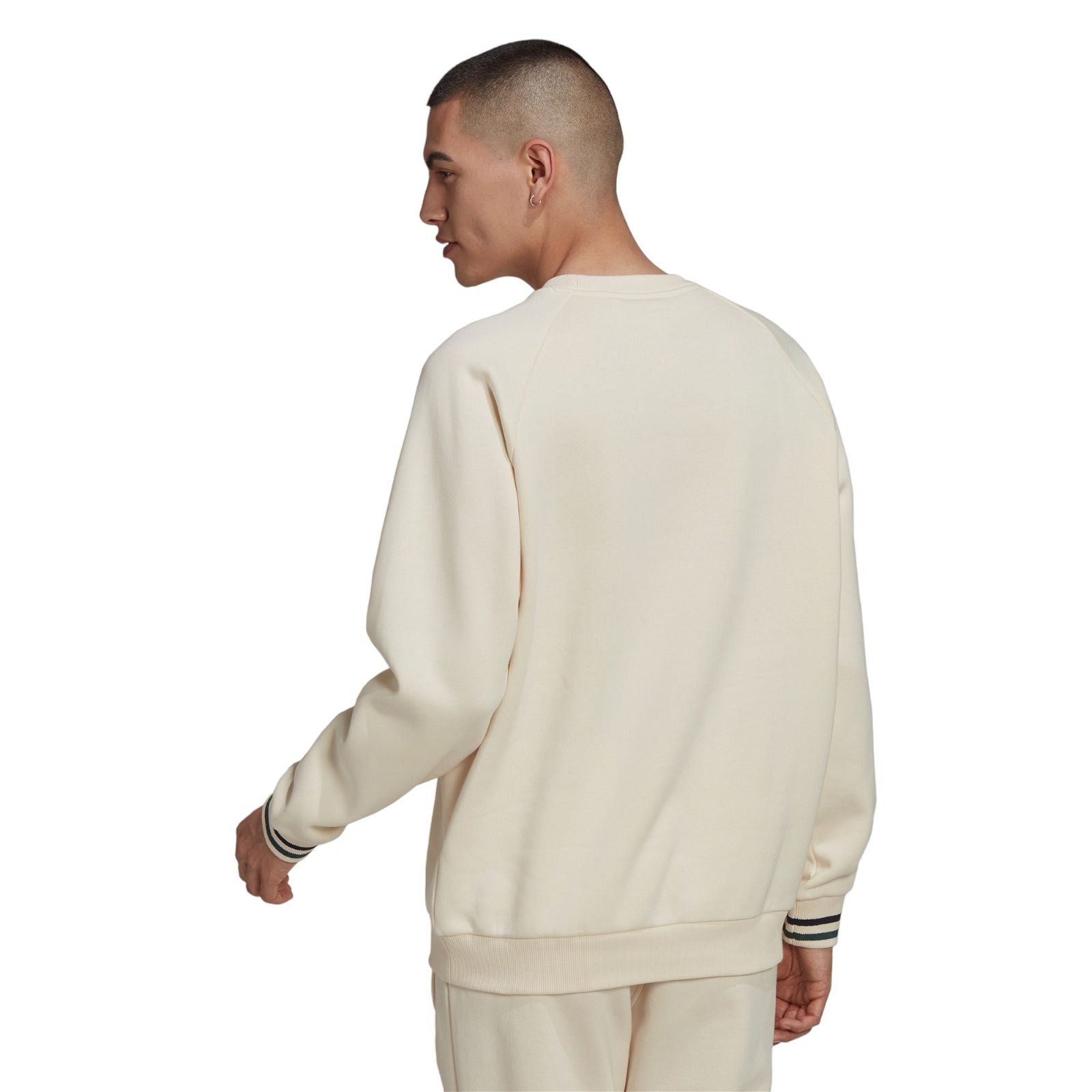 adidas Originals Varsity Retro Crewneck Sweatshirt - Beige - ViaductClothing -  -  