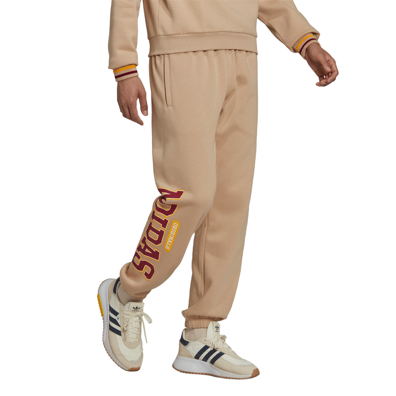 adidas Originals Varsity Sweat Pants - Beige - ViaductClothing -  -  