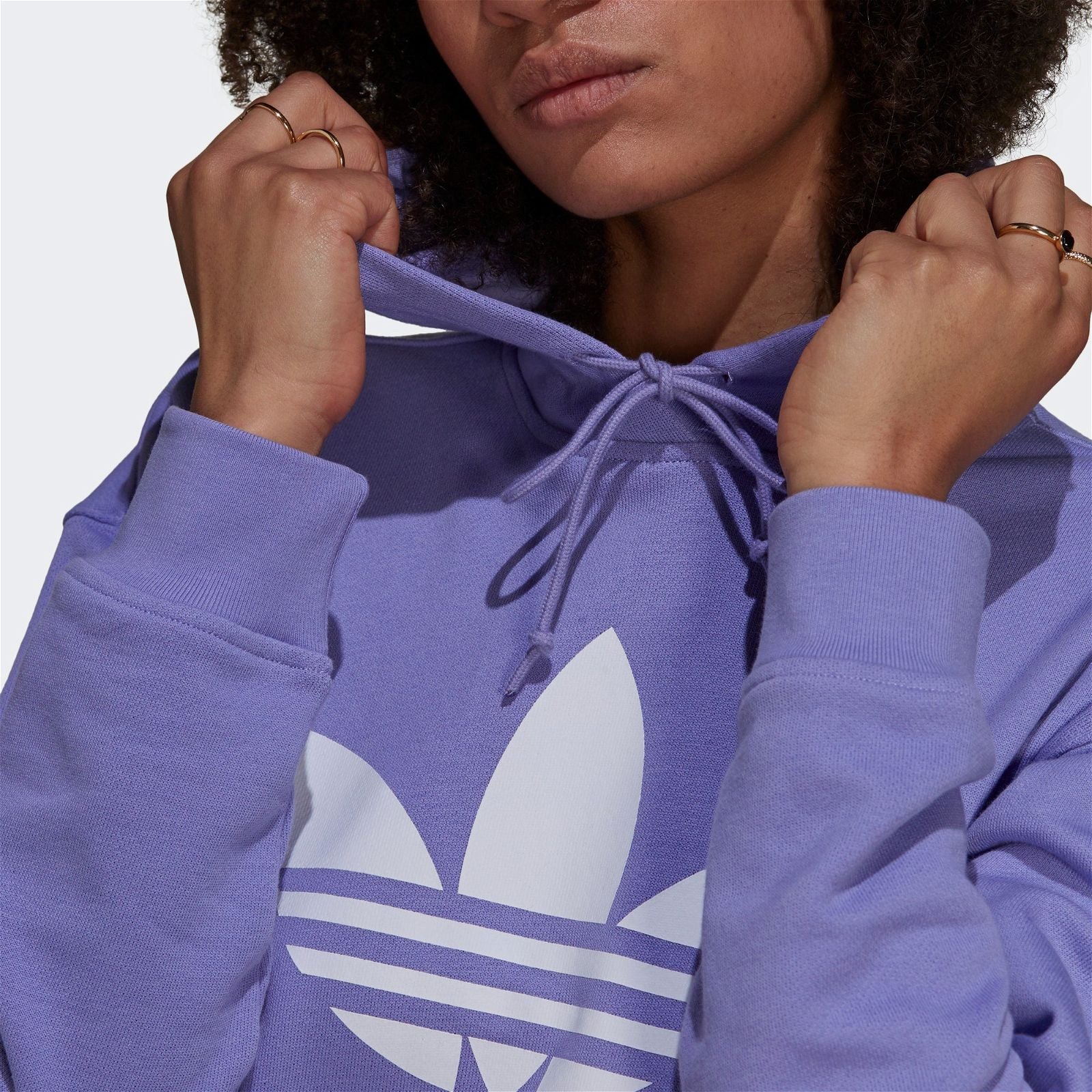 adidas Originals Women's Adicolor Trefoil Hoodie - Purple - ViaductClothing -  -  
