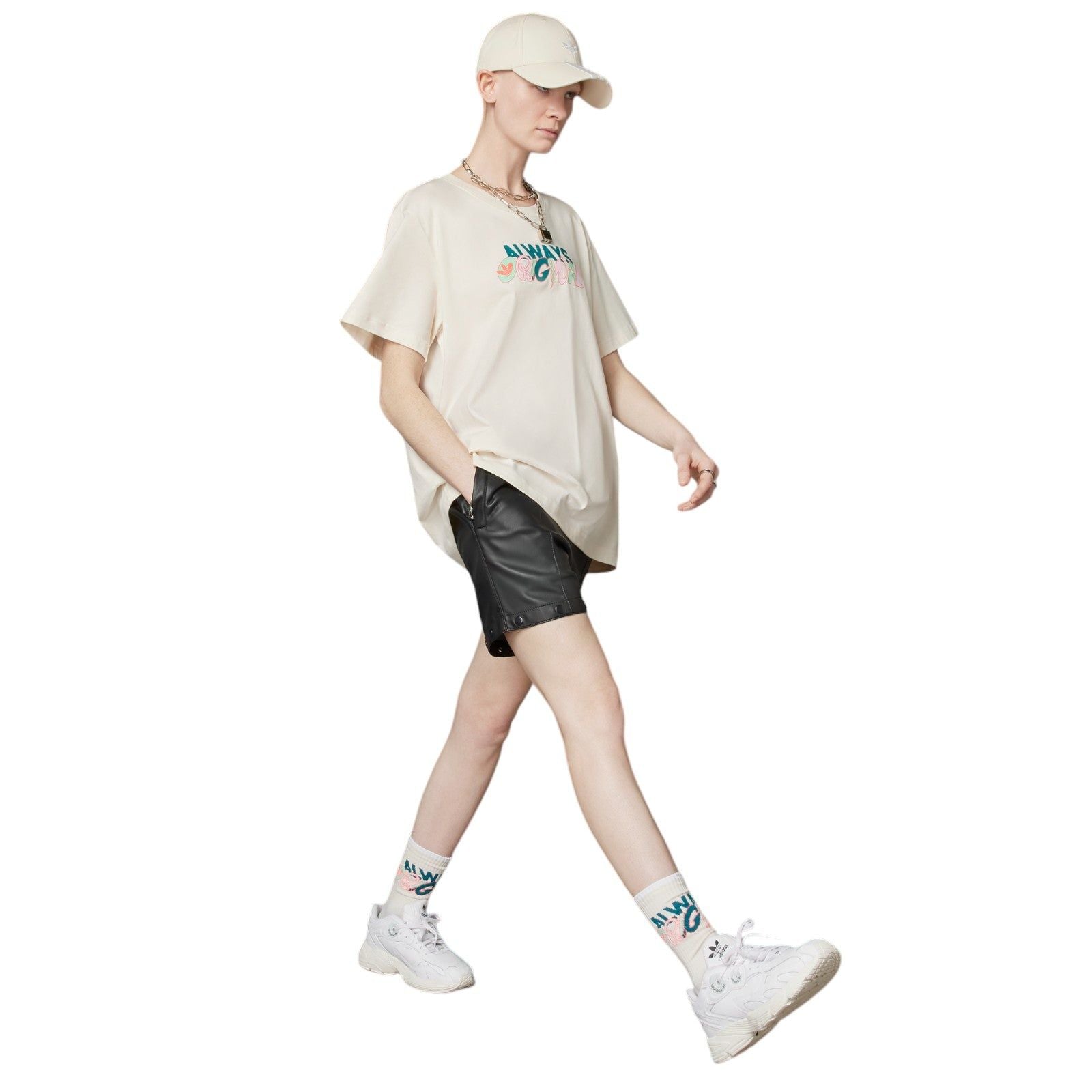 adidas Originals Women's Always Original T-Shirt - Wonder White - ViaductClothing -  -  
