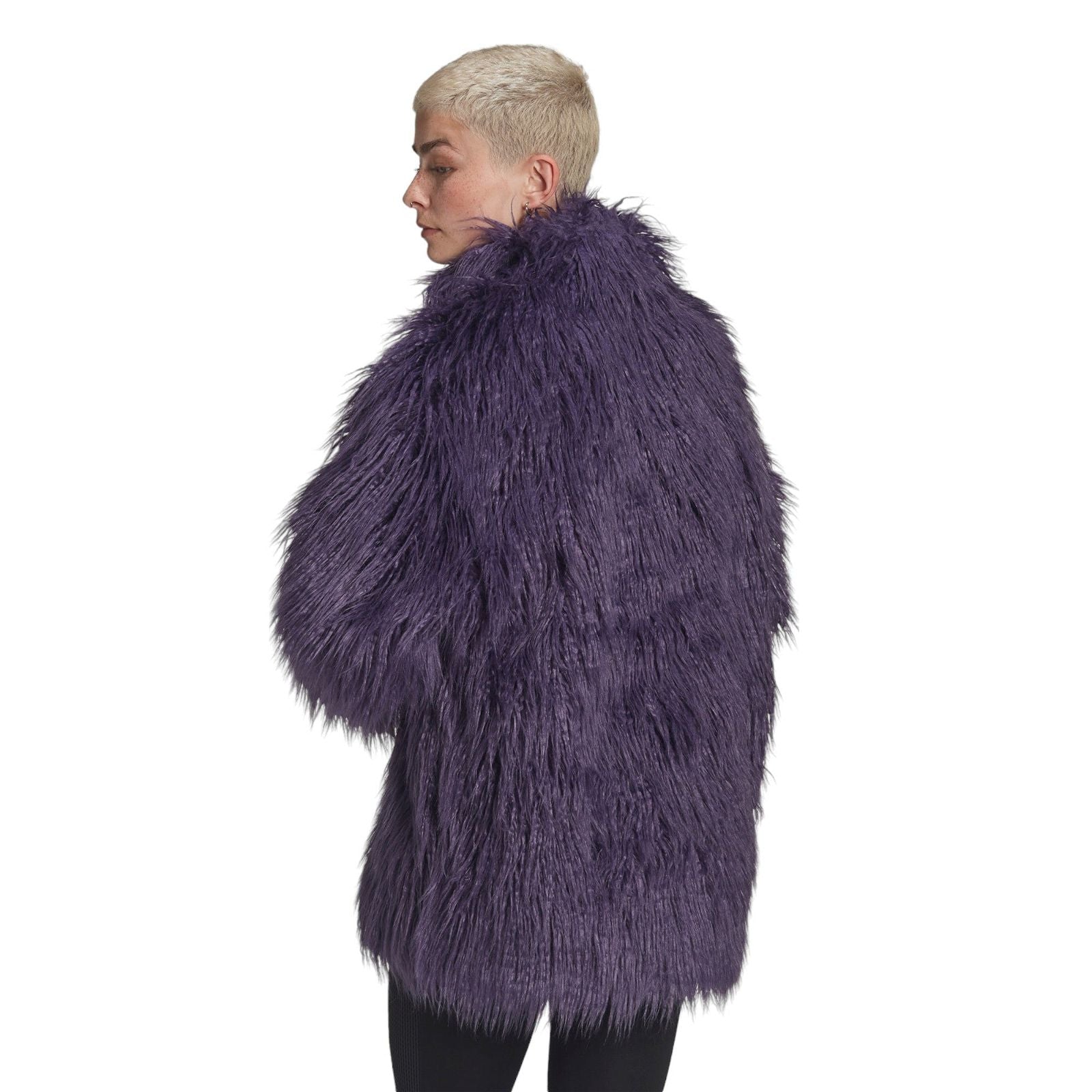 Furry purple jacket online