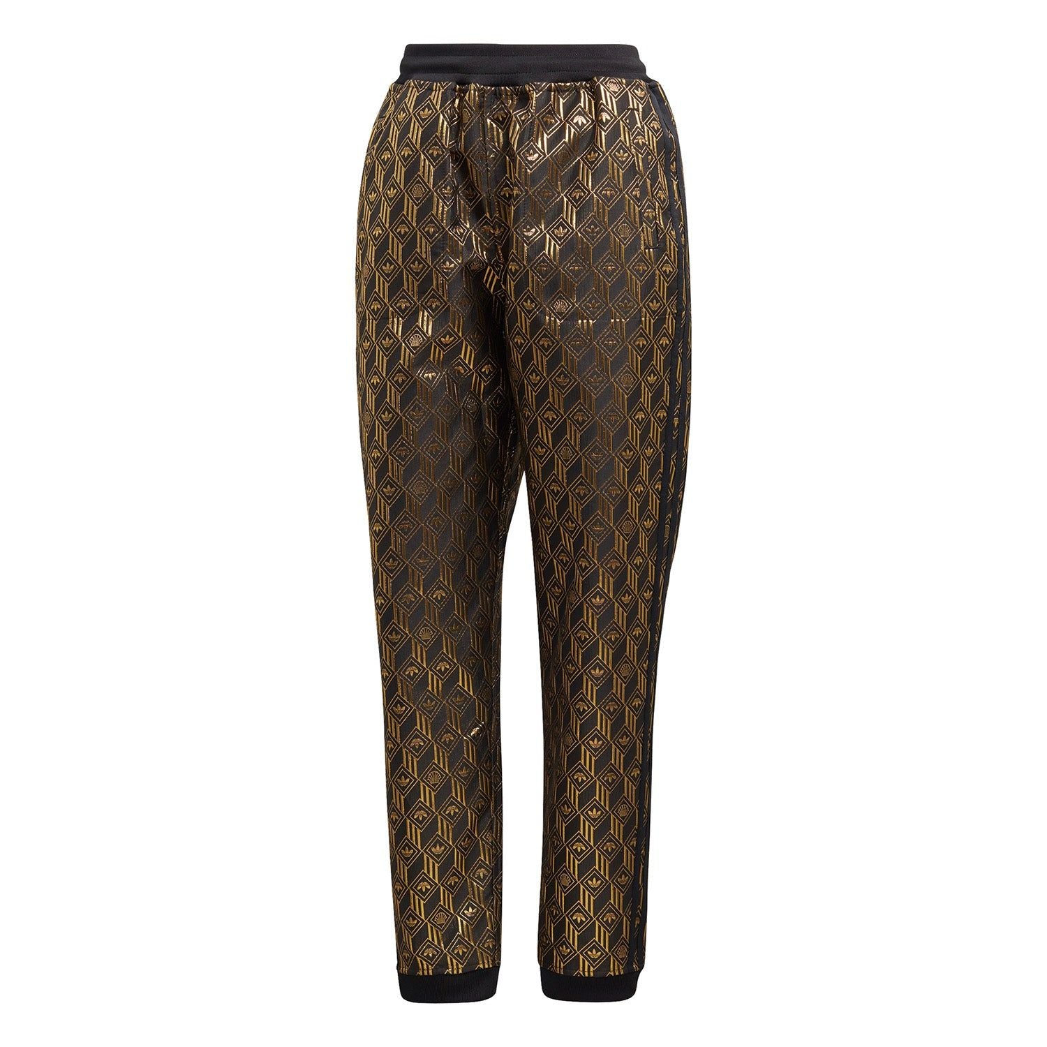 adidas Originals Women's Premium Superstar Track Pants - Black & Gold - ViaductClothing -  -  