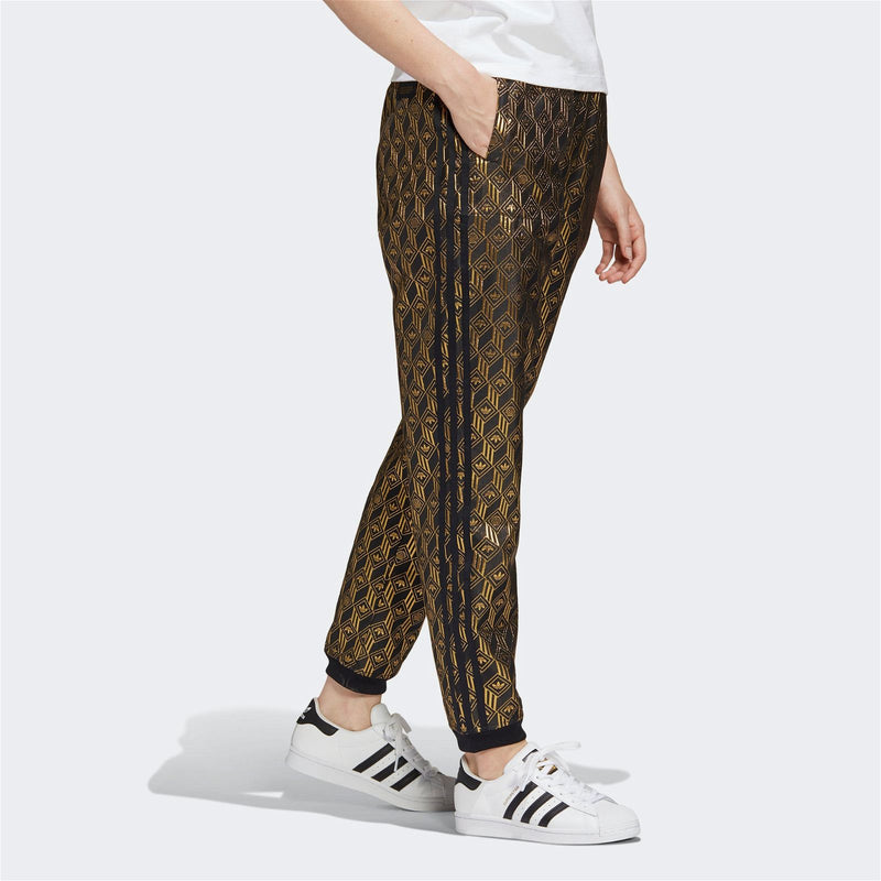 adidas Originals Women's Premium Superstar Track Pants - Black & Gold - ViaductClothing -  -  