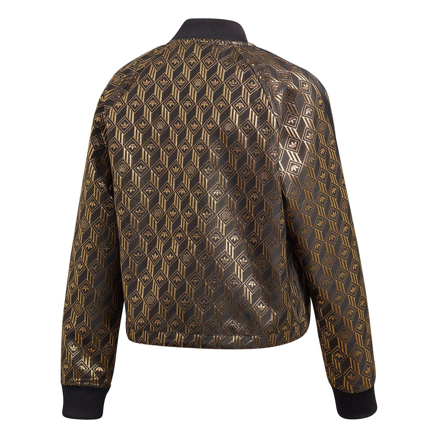 adidas Originals Women's Premium Superstar Track Top - Black & Gold - ViaductClothing -  -  