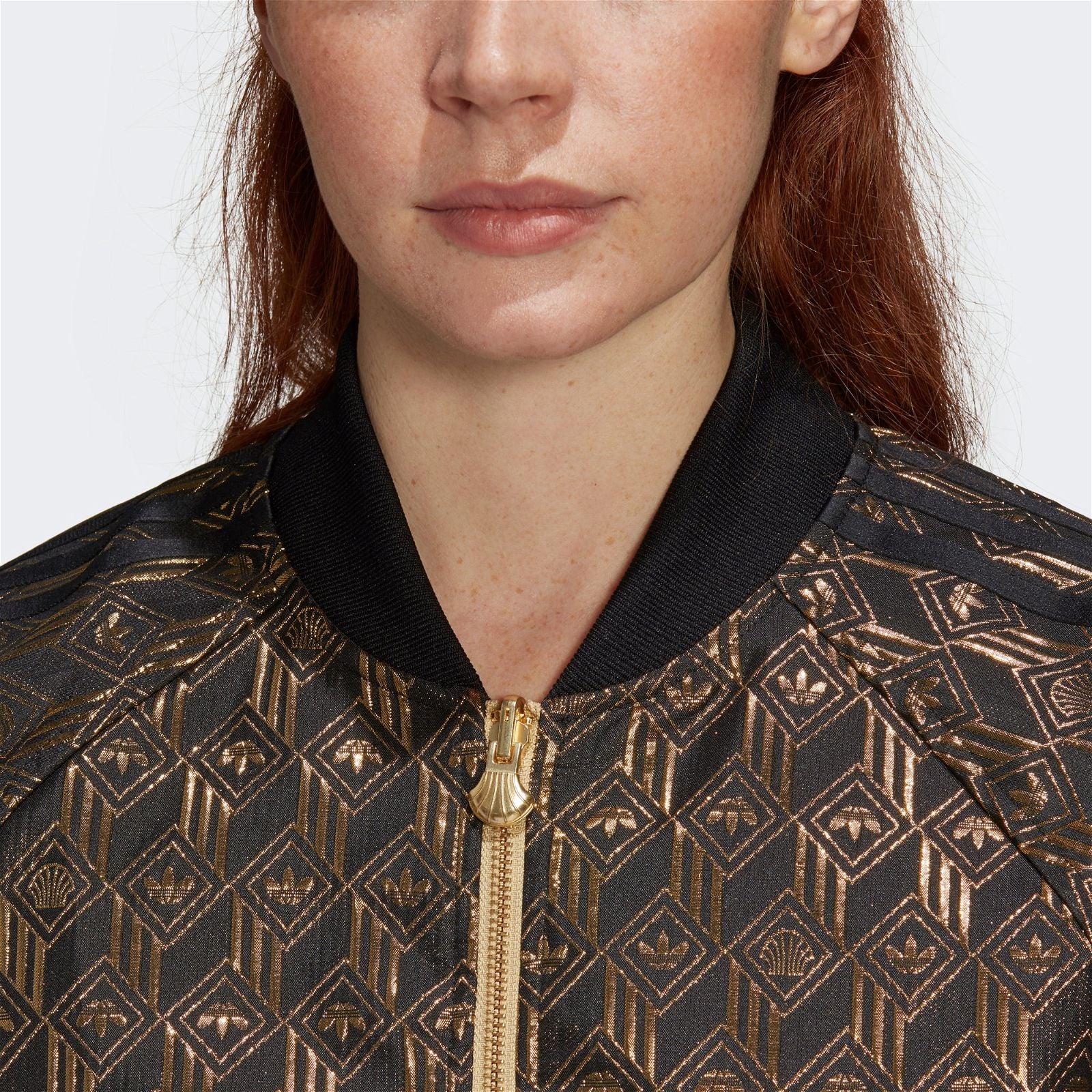 adidas Originals Women's Premium Superstar Track Top - Black & Gold - ViaductClothing -  -  