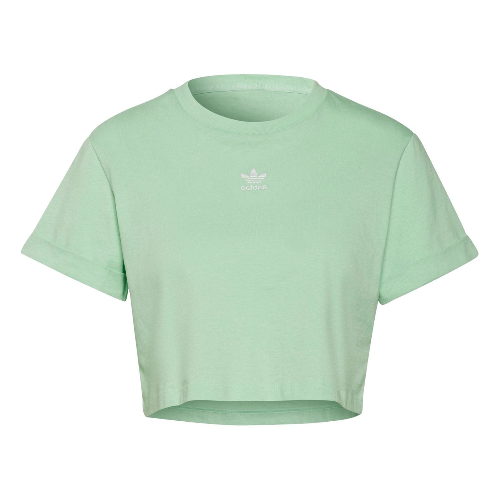 adidas Originals Womens Adicolor Essentials Cropped Tee Glory Mint