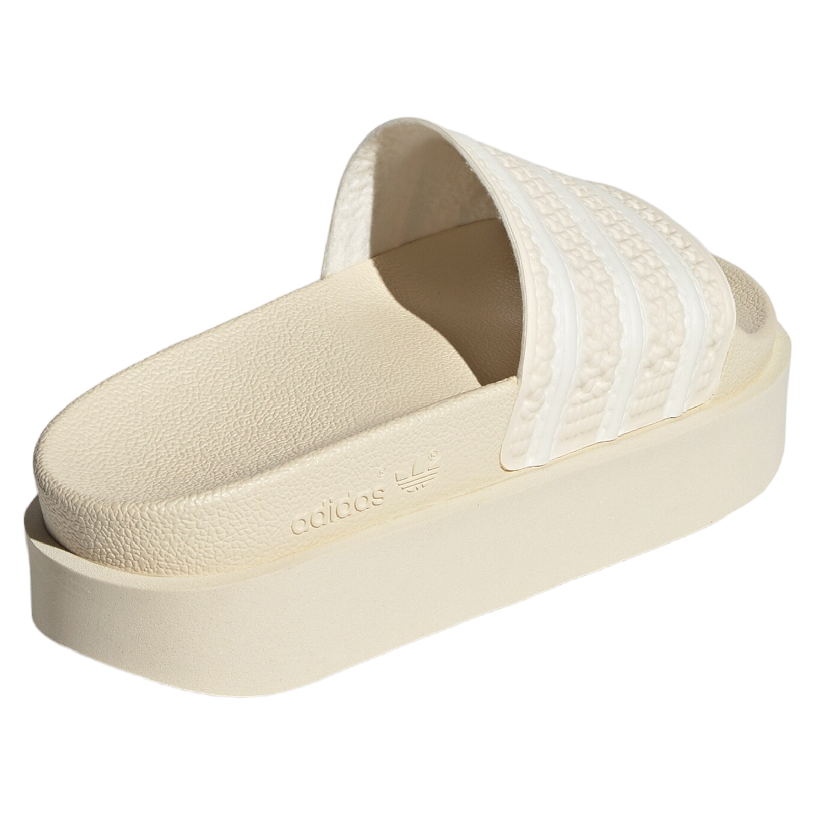 adidas Originals Womens Adilette Bonega Chunky Sole Platform Slides - Beige - ViaductClothing -  -  