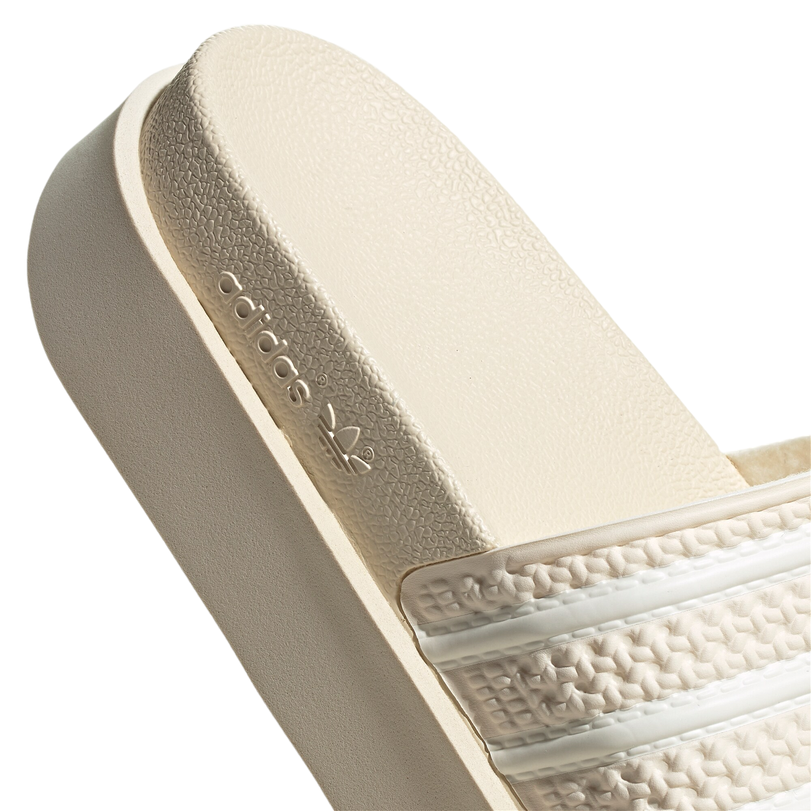 adidas Originals Womens Adilette Bonega Chunky Sole Platform Slides - Beige - ViaductClothing -  -  