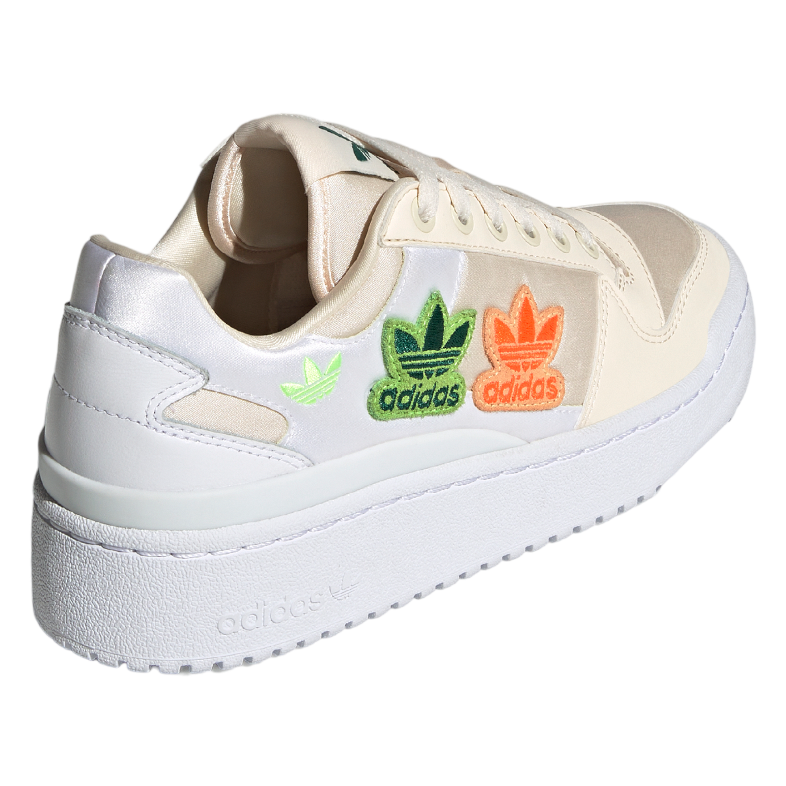 adidas Originals Womens Forum Bold Embroidered Trefoils - White - ViaductClothing -  -  