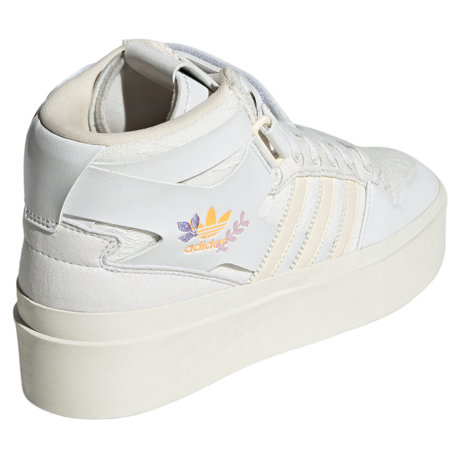 adidas Originals Womens Forum Bonega Mid Chunky Platform Shoes - Cream Crystal - ViaductClothing -  -  