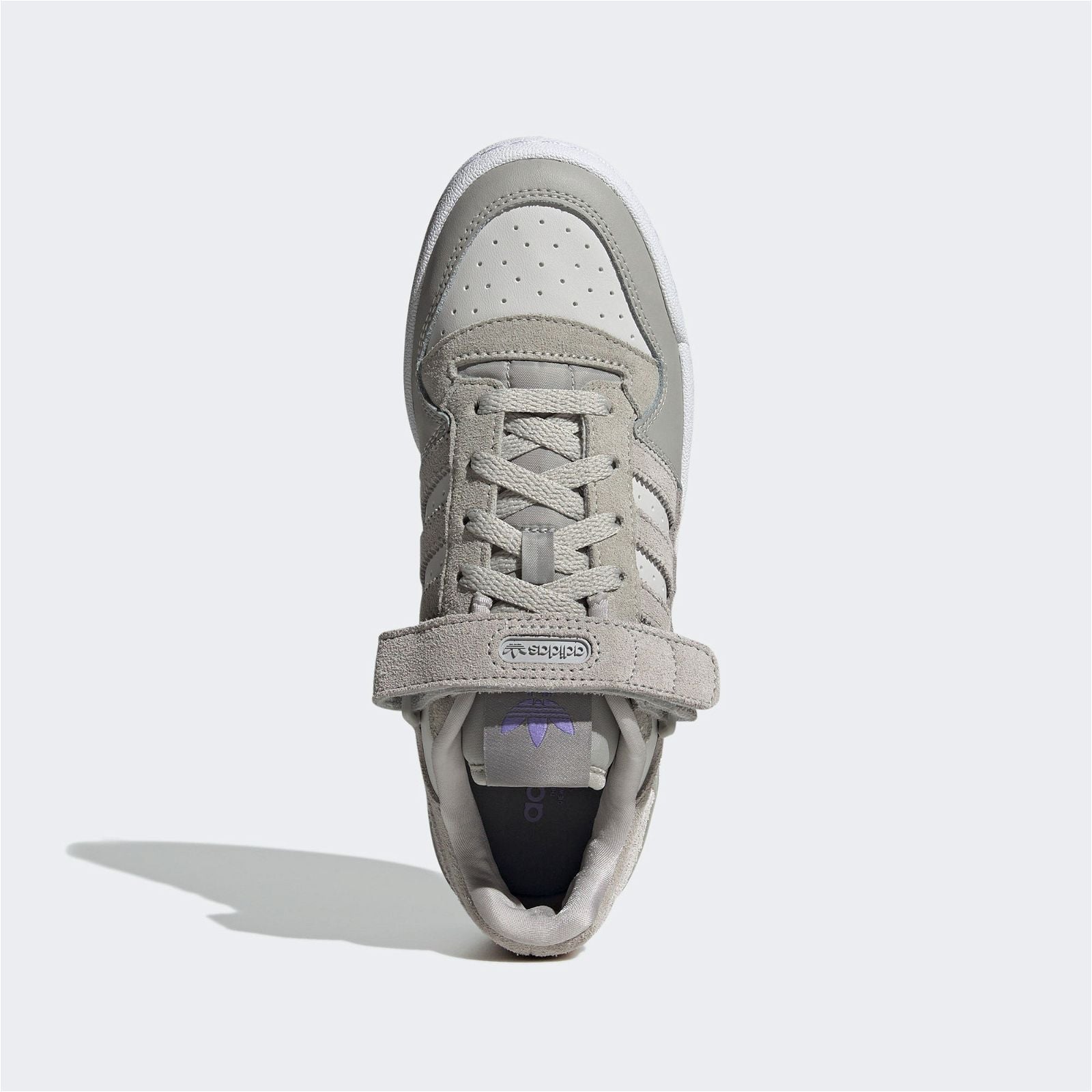 adidas Originals Womens Forum Low Shoes Grey Purple GY4668 ViaductClothing