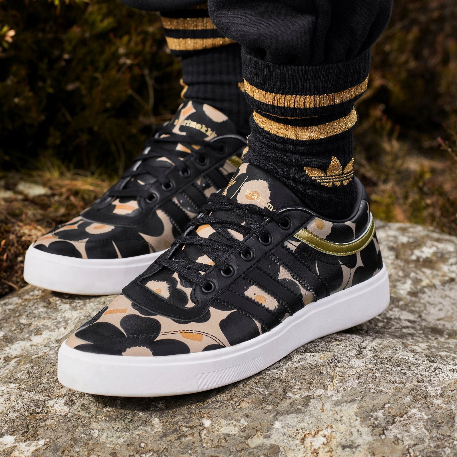 Womens black and gold adidas shoes 2025